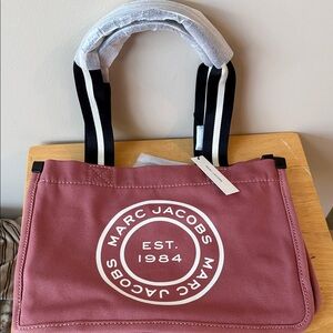 Marc Jacobs Dusty Rose Canvas Tote- NWT